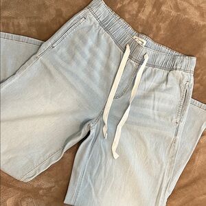 Maurices high rise, elastic waist, wide leg jeans